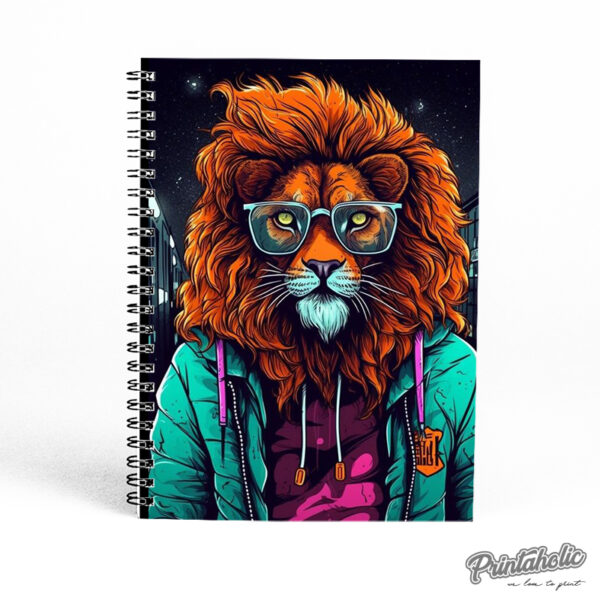 Funky Lion Notebook – Stay Wild, Stay Loud