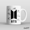 BTS Logo Printed Coffee Mug, Fully Customized Perfect Gift For Army