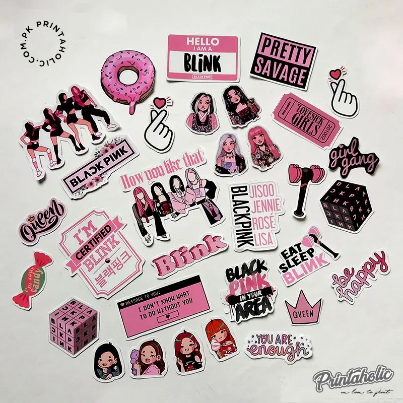 30 BLACKPINK CUTOUT Stickers, Fully Customized Perfect Gift