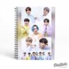 BTS Logo Printed Notebook, Fully Customized Perfect Gift For Army