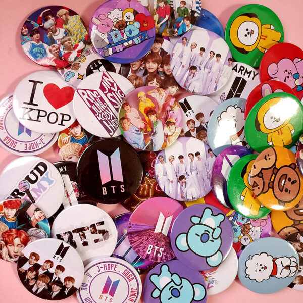 Pack of 4 - BTS Badges - Set 2 - Image 2