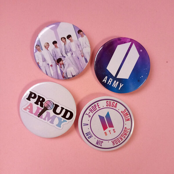 Pack of 4 - BTS Badges - Set 2