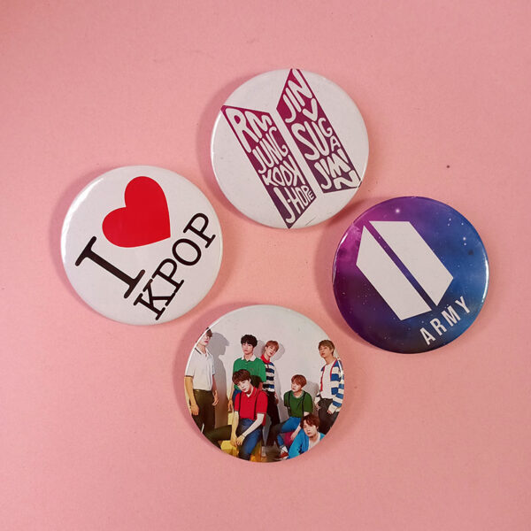 Pack of 4 - BTS Badges - Set 1