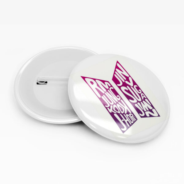 Pin Badge - BTS Logo with names