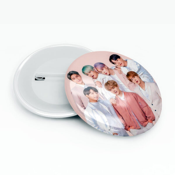 Pin Badge - BTS KPOP Pink