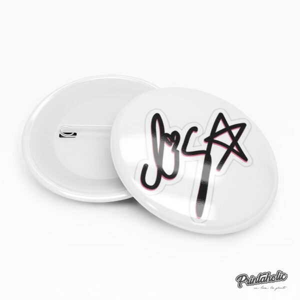 BlackPink K-POP - Pin Badge - Lisa , Rose, Jennie, Jisso Signature