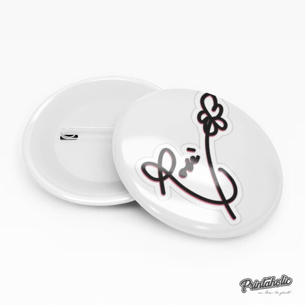 BlackPink K-POP - Pin Badge - Lisa , Rose, Jennie, Jisso Signature - Image 2