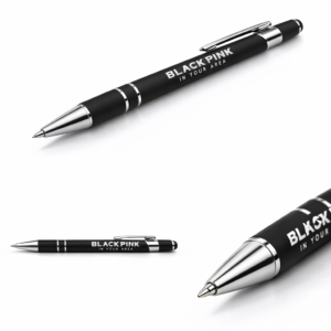 BLACKPINK Logo Printed - Premium Quality Stylus Tip Metal Ball Pen - Specially For BLINK