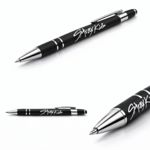 STRAY KIDS Logo Printed - Premium Quality Stylus Tip Metal Ball Pen - Specially Design for KPOP Lovers